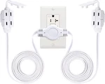 Kasonic 12 Feet Twin Extension Cord Power Strip, 6 Each Side, Flat Hea. Fixed Price $17.57.
