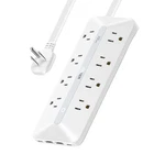Anker Power Strip With 900J Surge Protector, Flat Plug Extension Cord White. Fixed Price $41.97.