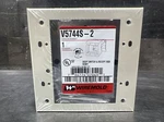 Nos Surplus Wiremold V5744S-2 Two Gang Deep Switch And Receptacle Box Ivory. Fixed Price $14.99.