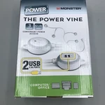 Monster AG-MULTIOUT2USB Just Power It Up 5-1/2' 3 Outlet Flexible Stip. Fixed Price $10.49.