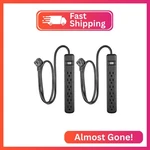6-OUTLET Surge Protector 2 Pack, 3 Ft Extension Cord, Power Strip, 450 Joules. Fixed Price $26.91.