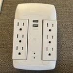 Cyberpower P6WSUC 6-OUTLET/1-USB-A/1-USB-C 1500 Joules Wall Surge Protector. Fixed Price $14.99.