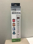 Monster 7OUTCMPTRSRGWHT Just Power It Up 1080 6 Ft Outlets Surge Protector. Fixed Price $19.97.