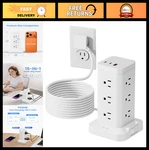 Surge Protector Power Strip Tower 1800J, Fast Charging Usb-c, 12 Ac Outlets, 10F. Fixed Price $62.99.