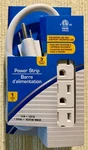 Intertek Electrical 3 Outlet Power Strips Extension 12" White Free Ship!!. Fixed Price $9.88.