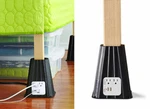 New Nib Bb&b Studio 3B 4-PIECE Usb Bed Lift Set Risers Power Outlets Port 7". Fixed Price $19.99.