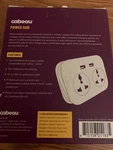Cabeau Power Hub To Europe 2 Worldwide Ac Outlets Nib. Fixed Price $14.99.