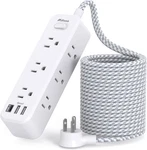 Mifaso Extension Cord, Surge Protector Power Strip, Long With 9. Fixed Price $31.76.