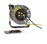 Camco 55291 50-FT Rv Extension Cord Reel 13A 125V W/ Usb Ports Yellow. Fixed Price $109.99.
