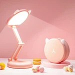 One Fire Pink Cat Desk Lamp Kawaii Foldable Usb Rechargeable Dorm Light New. Fixed Price $22.99.