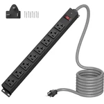 Hezi Amp Power Strip Surge Protector 1200J, Metal 8 Outlets 15 Ft, Black. Fixed Price $68.88.