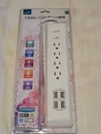 Ilive IAT46W Outlet & Usb Power Strip W/surge Protection, 6FT Cord, New!. Fixed Price $19.99.