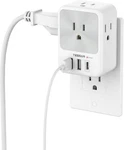 Surge Protector Wall Outlet Extender With 3 Usb (1 C) For Home Office School. Fixed Price $15.99.