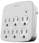 Woods 41076 Grey 1800W 120V 15A 1440 Joules 6-OUTLET Surge Protector 7226046. Fixed Price $11.29.