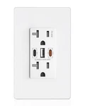 Usb Wall Outlet, 65W Gan Receptacles With 3 PORTS,20 Tampe.... Fixed Price $43.35.