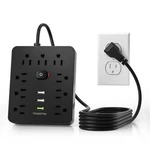 Transton 9 Outlet Surge Protector 3 Usb, 5FT Cord, Black. Fixed Price $20.99.