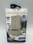 Xtreme Power Decor Lighted Wall Plate 2 Charger Usb Ports Tablets Laptops. Fixed Price $18.04.