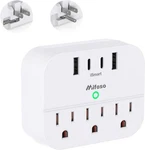 Cruise Ship Essentials, Power Strip With Foldable Plug, 1 Pack, White. Fixed Price $17.58.