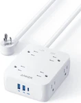 Anker 341 Surge Protector Power Strip 2000J, 8 Ac Outlet Extender With Usb-a. Fixed Price $29.99.