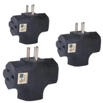 Gfqhf 3 Way Plug Adapter - Ul Listed Outdoor Outlet Splitter Prong Black. Fixed Price $14.76.