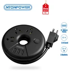 Power Strip With 3OUTLETS 3USB Charging Station 5FT Extension Cord For Travel. Fixed Price $18.99.