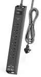 Surge Protector Power Strip - Extension Cord With Addtam 6 5 Ft, Black. Fixed Price $23.23.