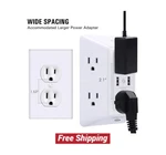 Usb Wall Charger, Surge Protector, 6-OUTLET Extender With 2 Charging Ports. Fixed Price $23.99.