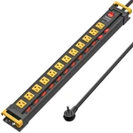 12 Outlet Heavy Duty Power Strip,individual SWITCH,3300J Surge Protector,metal. Fixed Price $53.99.