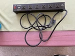 Bell Atlantic 6-OUTLET Power Strip, Indicator, Switch, 9FT Cord, Black. Fixed Price $12.00.
