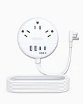 15FT Flat Extension Cord Plug Power Strip 3 Outlets 4 Usb Ultra Thin. Fixed Price $38.43.