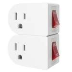Oviitech 2 Pack Grounded Outlet Wall Tap Adapter With On/off Power. Fixed Price $11.05.