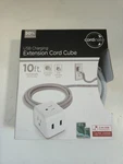Cordinate 10 Ft 2 Usb Charging Extension Cube With 3 Outlets. Fixed Price $9.99.