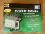 Bell Outdoor Outlets Six 6 Grounded Dusk Dawn Switch Cover. Fixed Price $25.00.
