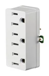 Leviton 002-00698-00W 15A 125V 2-POLE 3-OUTLET White Grounded Adapter. Fixed Price $9.06.