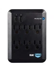 Elac Protek 6 Outlet Surge Protector/power Conditioner With Dual Usb Fast Ship. Fixed Price $30.10.