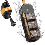 Outdoor Power Strip Weatherproof 6 Ft Extension Cord Waterproof Surge.... Fixed Price $32.80.