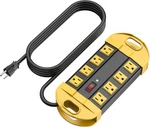 Cccei Heavy Duty Power Strip Surge Protector, Metal 8 Outlets 6FT, Black. Fixed Price $32.70.