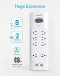 Anker A9181 Power Strip Surge Protector With Usb, 6FT, Outlets, 2 Ports. Fixed Price $32.03.