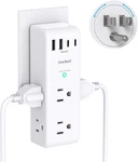 Surge Protector Outlet Extender - With Rotating Plug, 6 Ac Multi. Fixed Price $15.04.