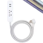 Cordinate Outlet Strip, Surge, Usb, 10 Ft., Gray/white 41691. Fixed Price $44.46.