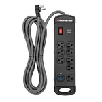 Monster Cable Mi 8-OUTLET Surge Protector With Usb. Fixed Price $69.99.