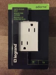 White Legrand ARTR153W4 Adorne 15A Tamper-resistant Duplex Outlet 3-MODULE. Fixed Price $12.95.
