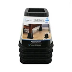 Mainstays Black Plastic Bed Risers Raise Your For Storage, 4 Pack, 6.50. Fixed Price $8.20.