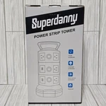 Superdanny Power Strip Surge Protector Tower Ac Outlets + Usb Ports Fireproof. Fixed Price $22.99.