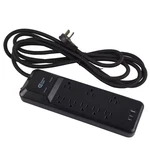 12 Ft. 8-OUTLET Surge Protector Braided Cord With Usb-a And Usb-c, Black. Fixed Price $53.92.