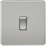 Knightsbridge Screwless Flatplate Range Of Sockets & Switches In Brushed Chrome. Fixed Price $14.33.