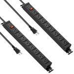 Junnuj 20 Amp Power Strip Heavy Duty Pack, 4800J Surge Protector Metal Powe.... Fixed Price $125.28.