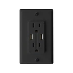 Rv Designer S860 Dual Outlet Cover 2 Usb Charge Ports Black. Fixed Price $52.30.