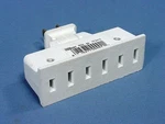Leviton 69-W White Non-grounding Triplex Swivel Receptacle Outlet Bulk Adapter. Fixed Price $8.27.