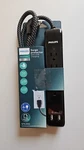 Philips 4-OUTLET Surge Protector W/2 Usb Ports & 4' Braided Cord Black. Fixed Price $16.49.